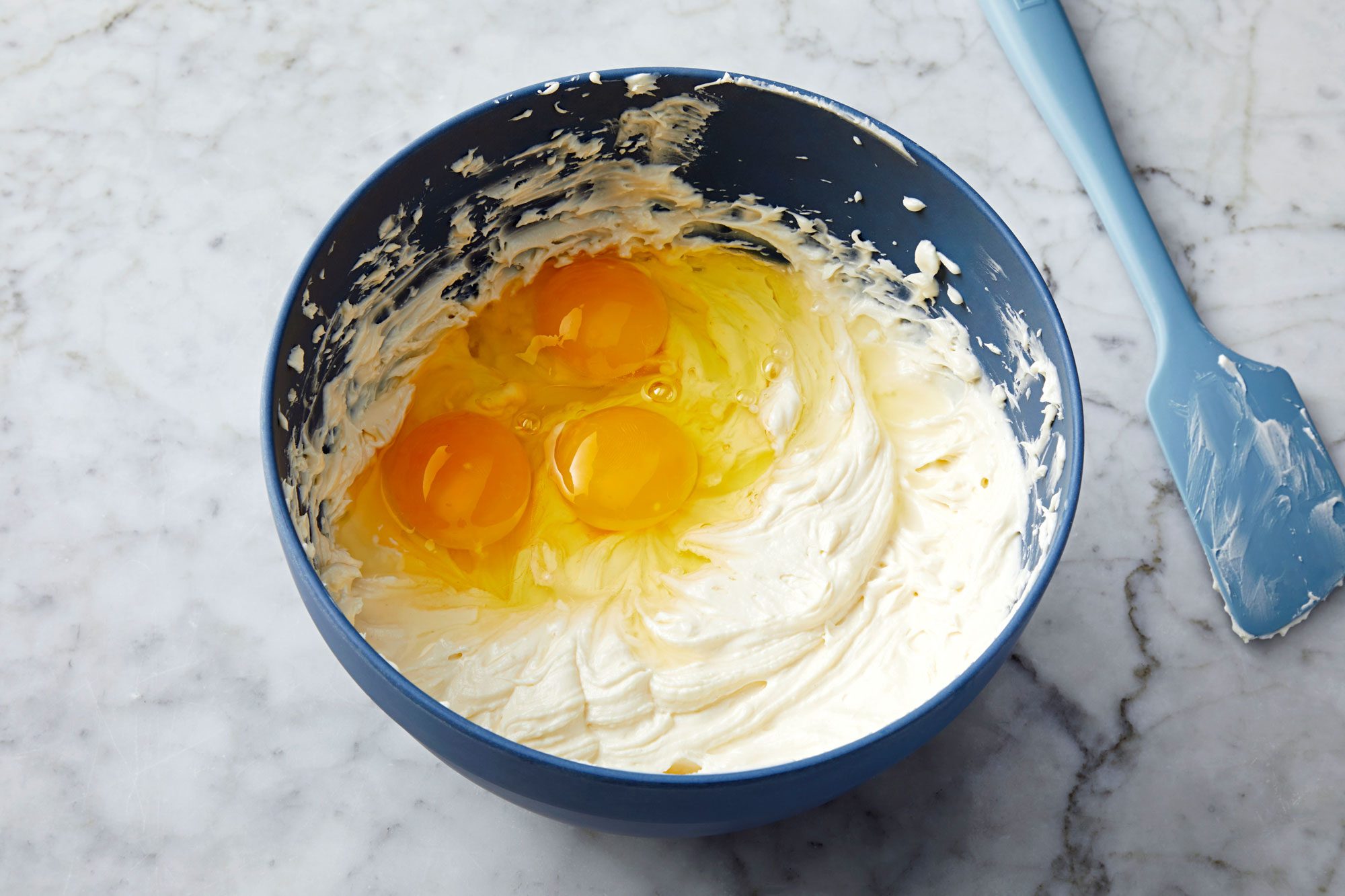 Add eggs and beat until blended