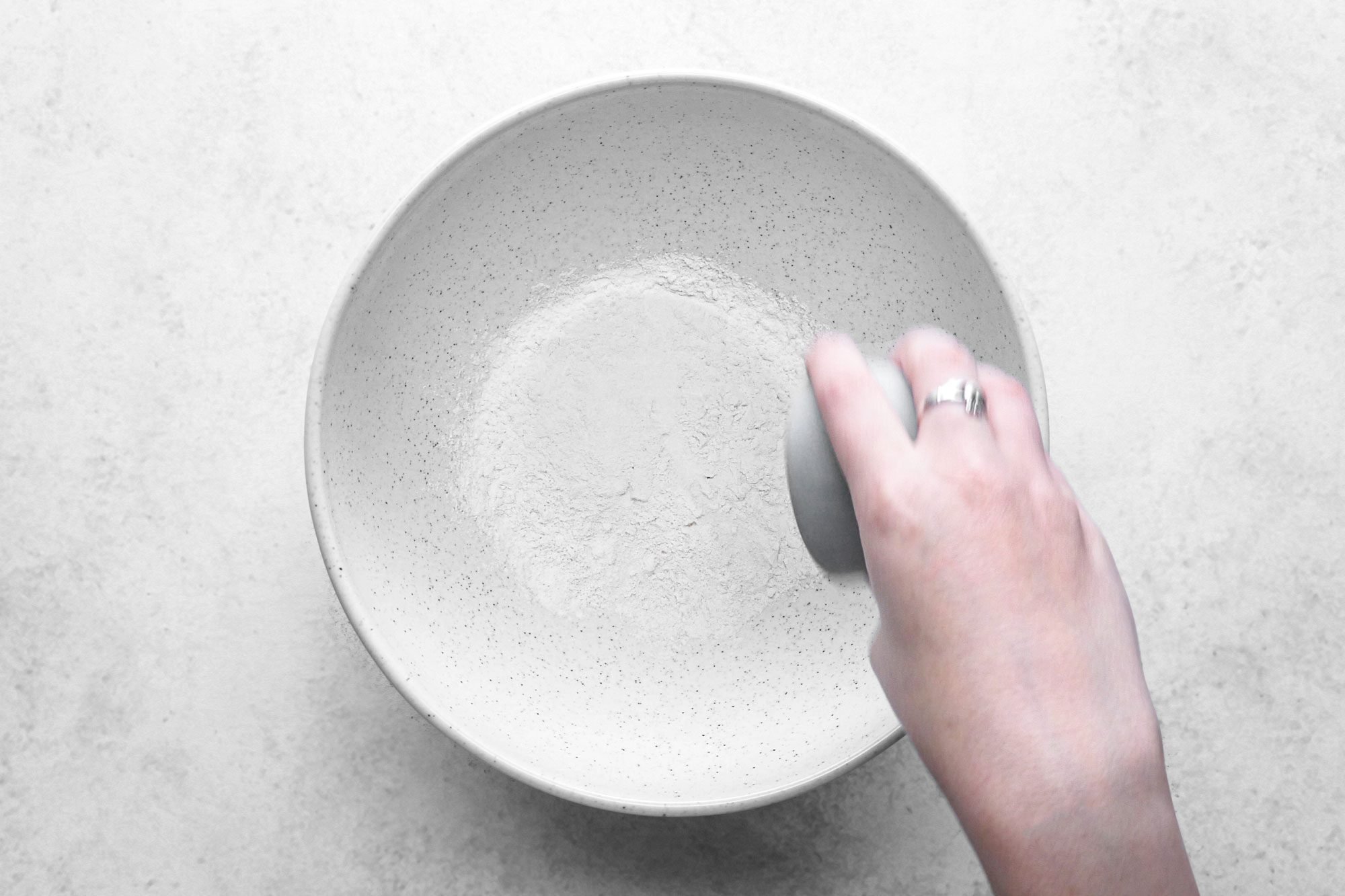 Whisk flour and salt together