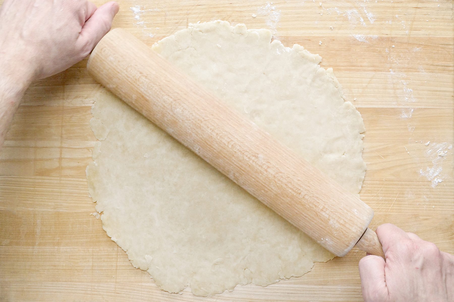 Rolling the dough