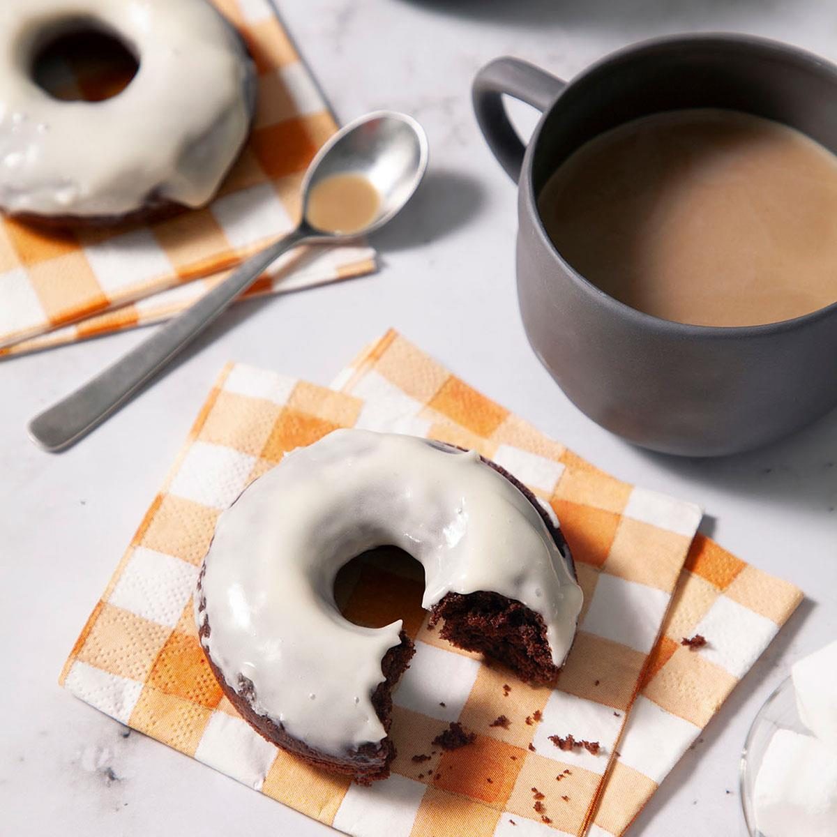 Glazed Chocolate Doughnuts
