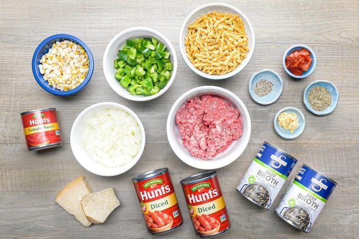 Ingredients for Lasagna Soup