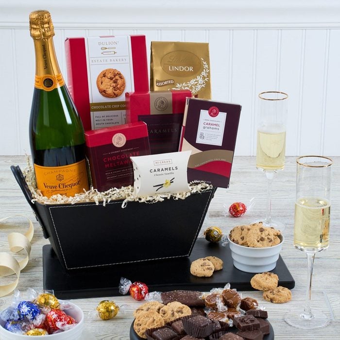 Champagne & Truffles Gift Basket Ecomm Via Gourmetgiftbaskets.com