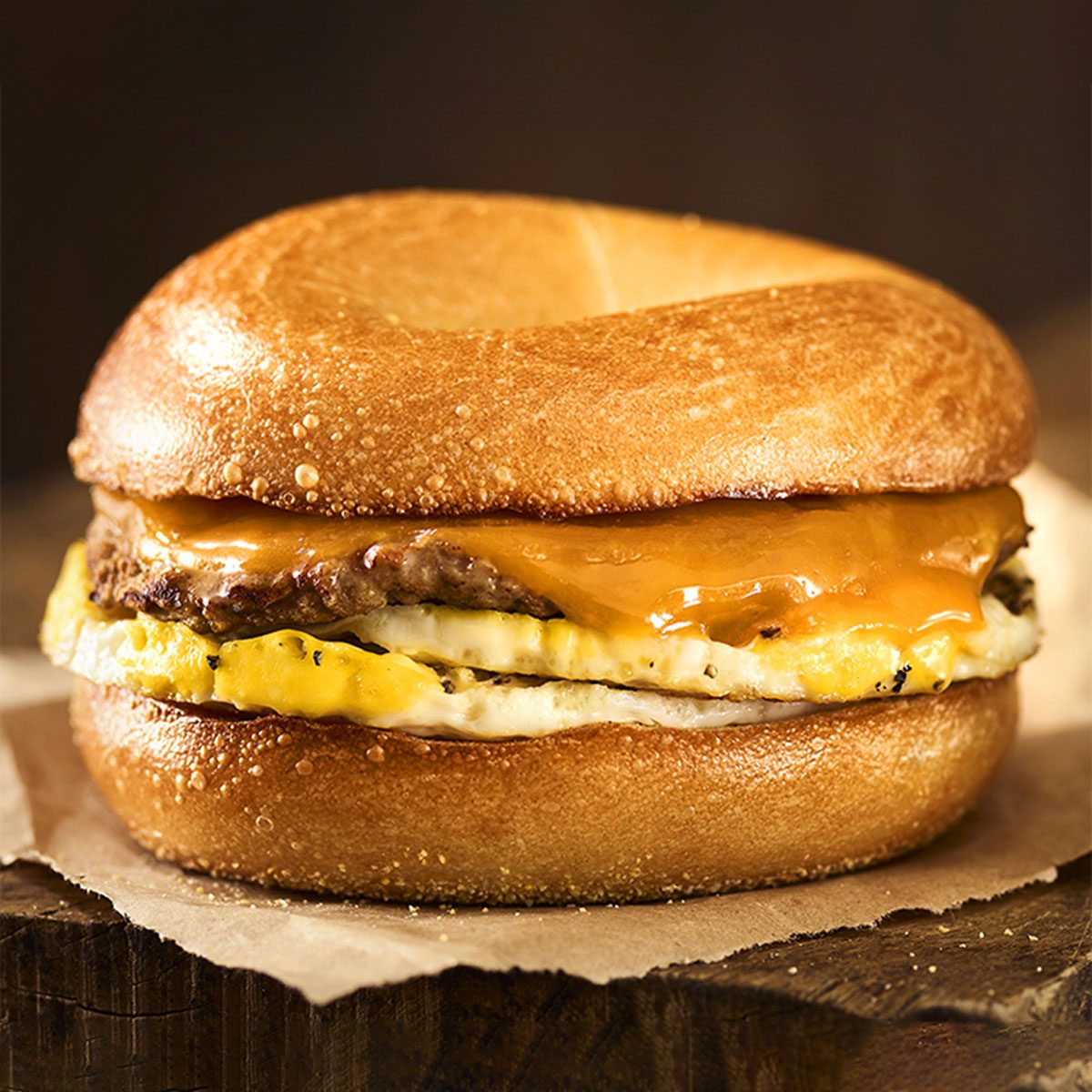 Einstein Bros Bagels Turkey Sausage And Cheddar Egg White Sandwich