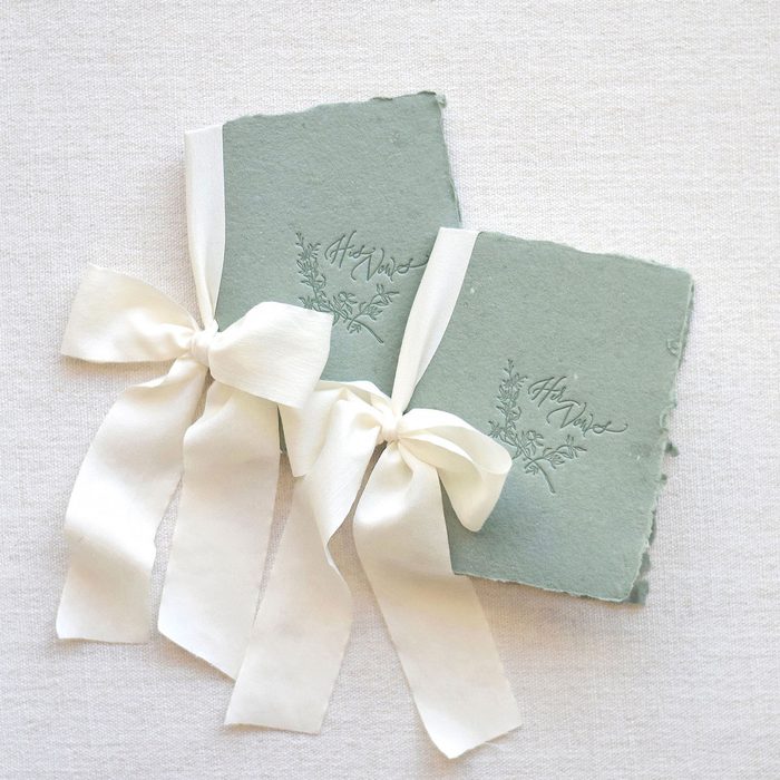 Letterpress Vow Booklets