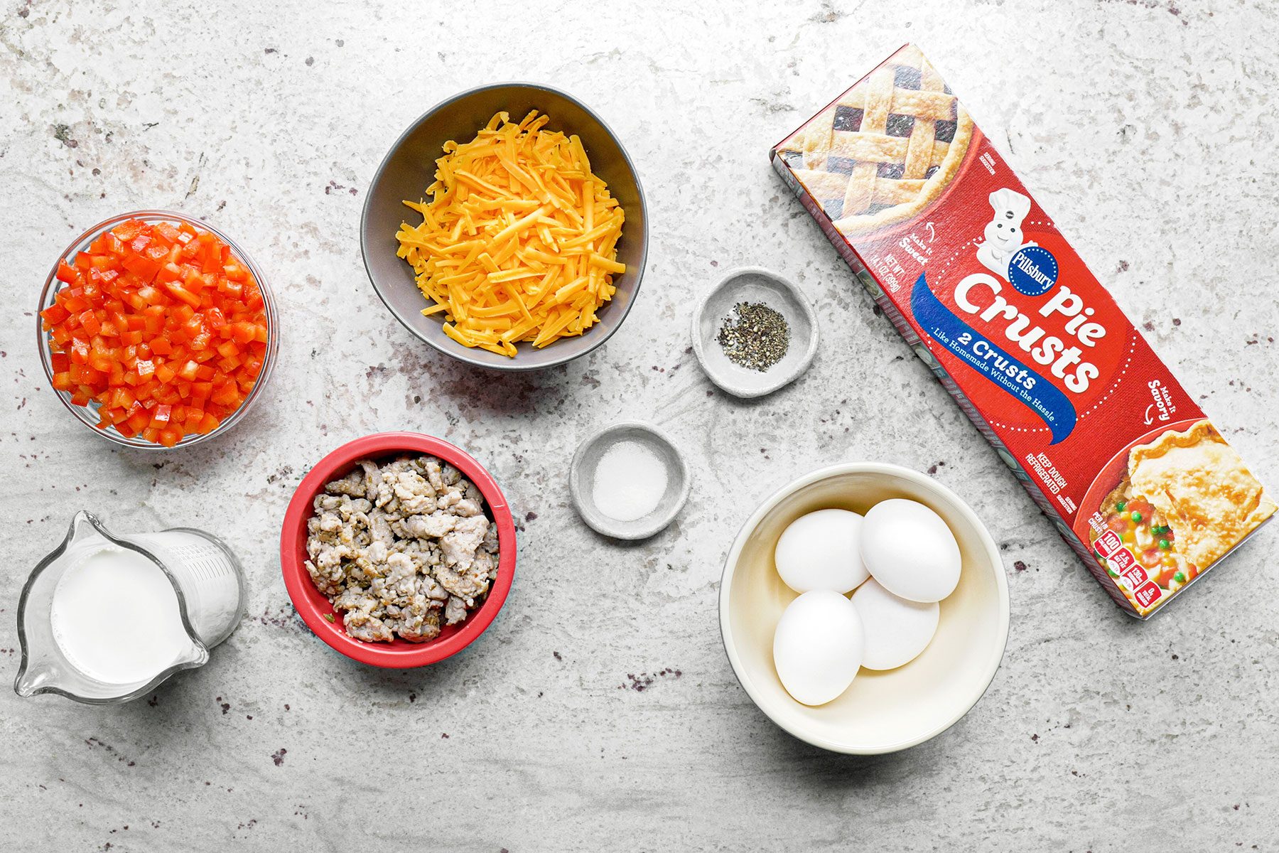 Ingredients for Mini Quiches