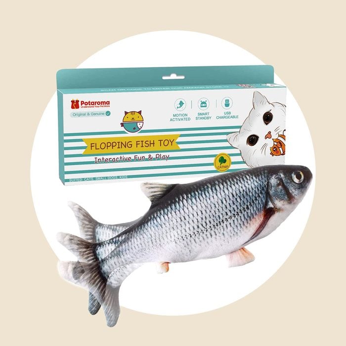 Potaroma Cat Toys Flopping Fish With Silvervine And Catnip