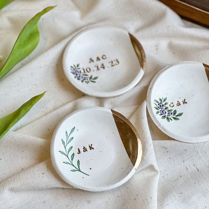 Speckled Minimalist Ring Dish