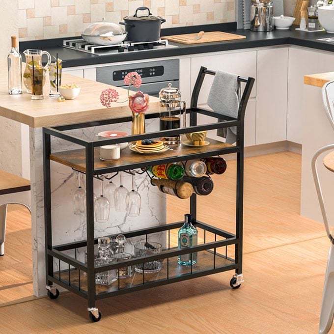 Industrial Bar Cart