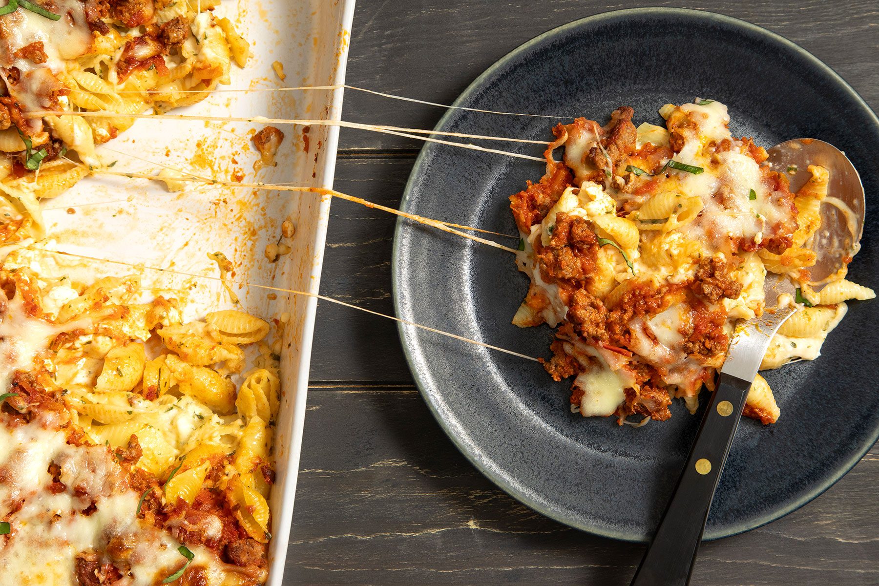 Lasagna Casserole served