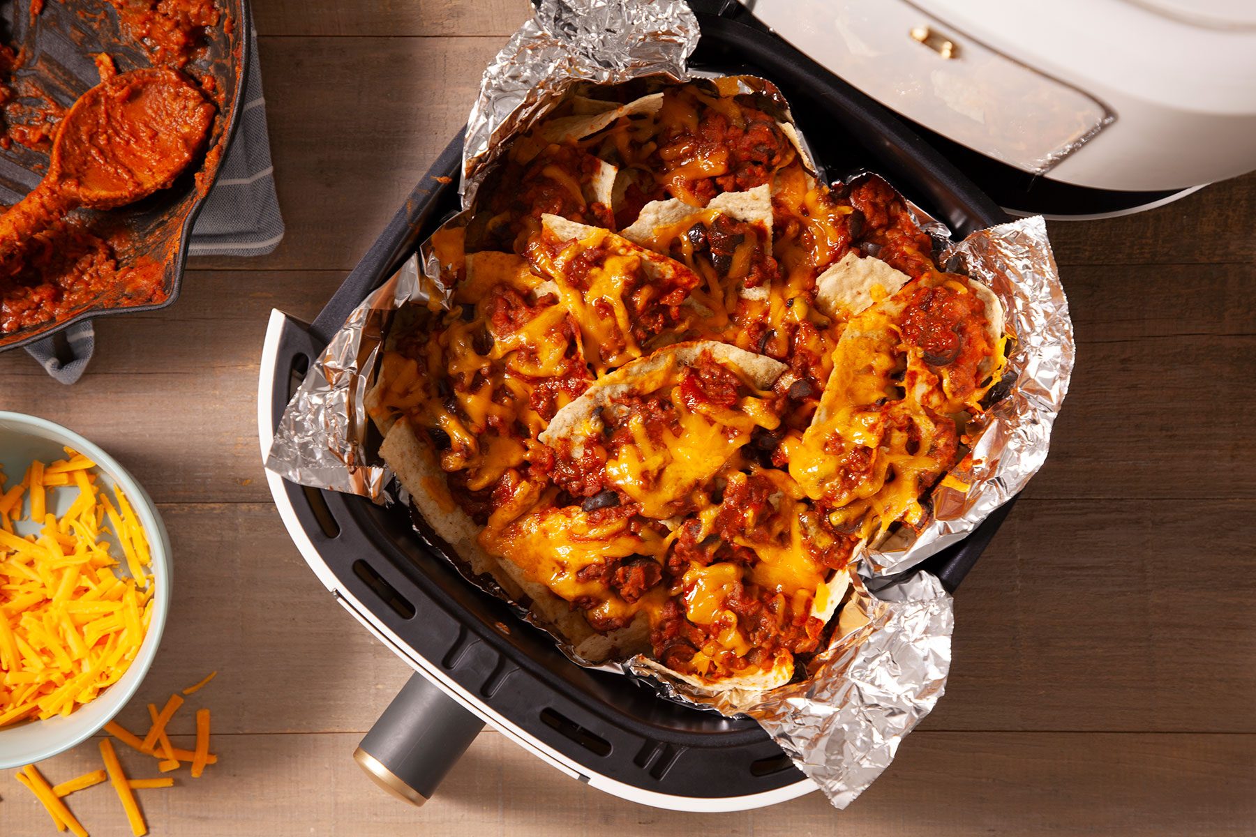 Air Fried Nachos in Air Fryer