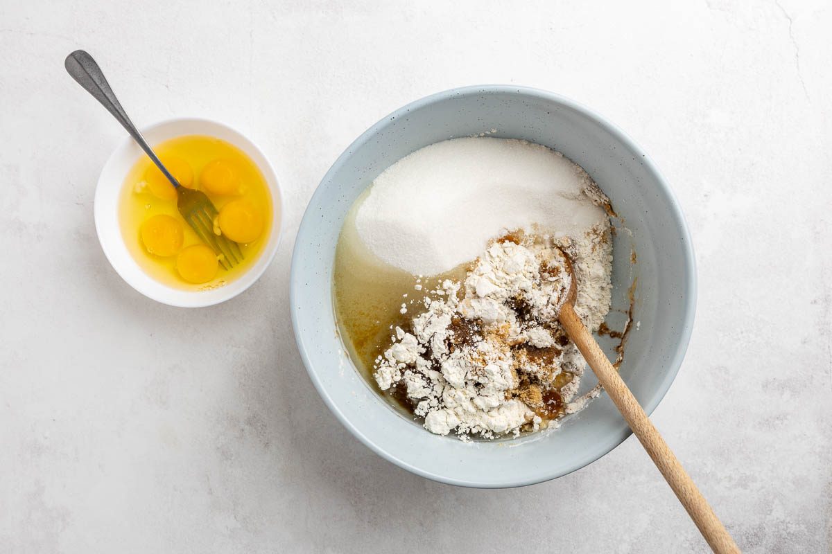 Taste Of Home Photo Of The Second Step. Ingredients Mixed In A Bowl.