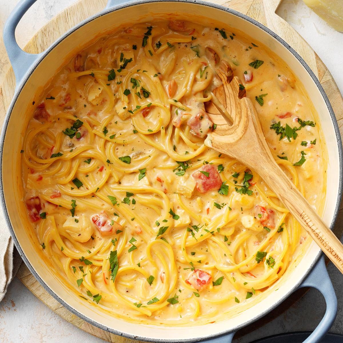 Cheesy Chicken Spaghetti