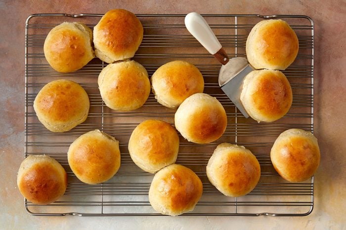 Best Dinner Rolls on a wire rack