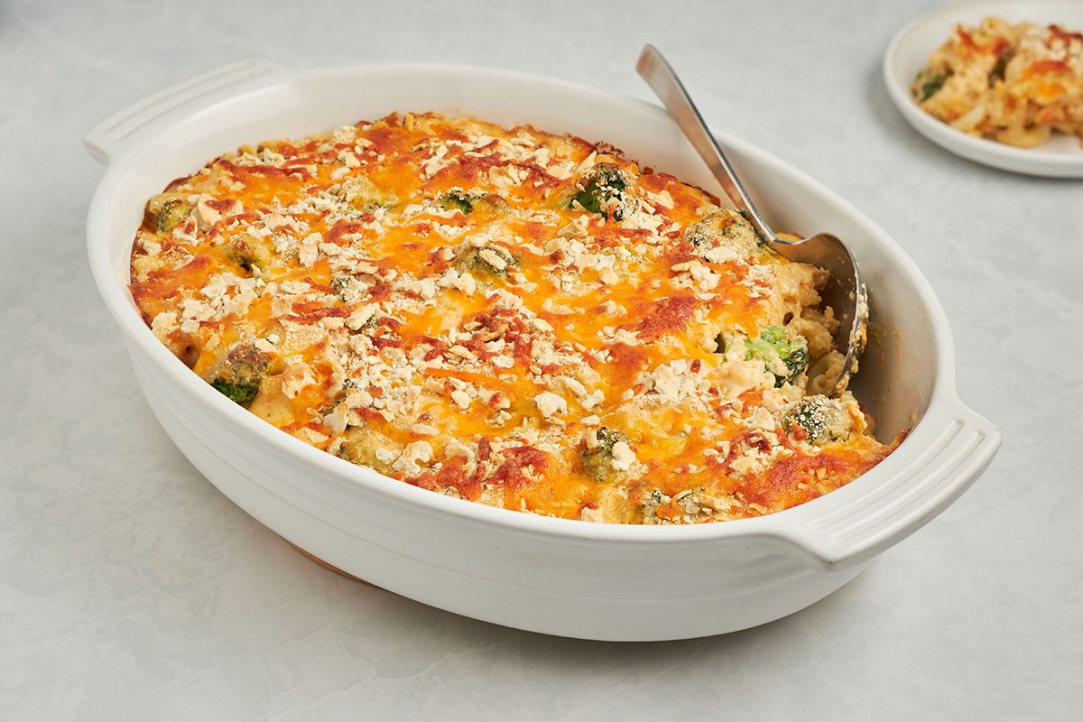 Indulge in the ultimate comfort food with Taste of Home's broccoli mac and cheese.