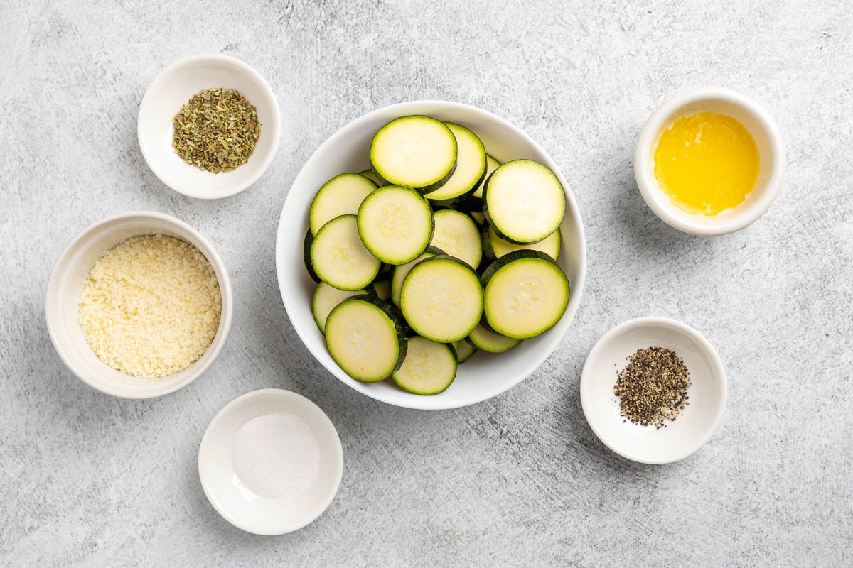 Taste Of Home Roasted Zucchini Recipe Photo Of Ingredients.