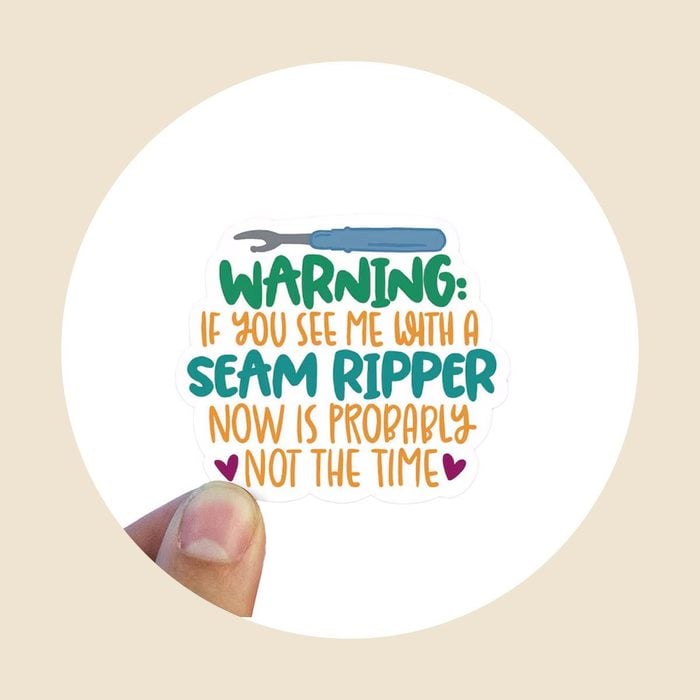 Seam Ripper Sticker