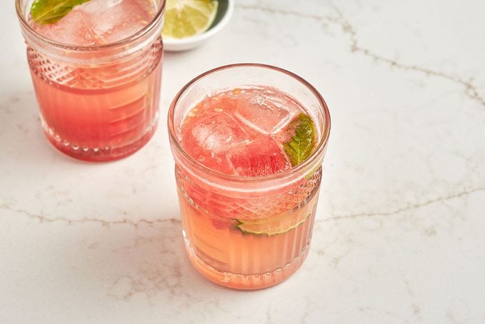 This watermelon mojito by Taste of Home takes classic mojito and gives it a refreshing upgrade with freshly-muddled watermelon.