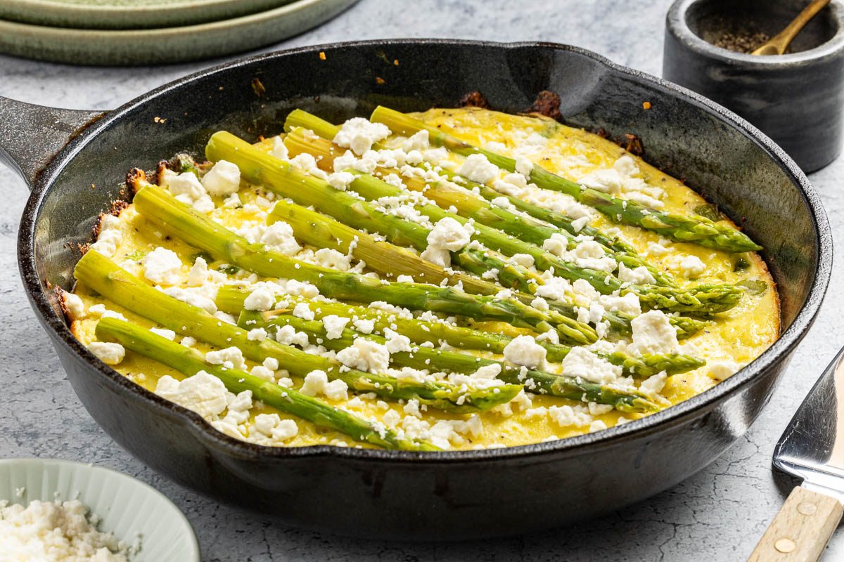 Taste of Home Asparagus Frittata recipe photo of the final recipe.