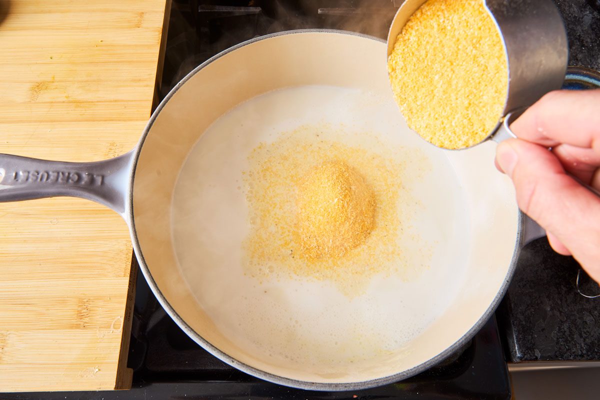 Cooking grits on stovetop