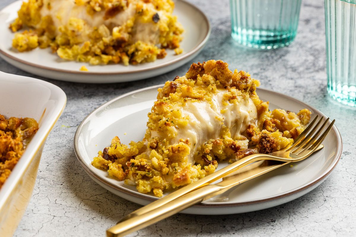 Taste of Home Chicken and Stuffing Casserole recipe photo of finished recipe.