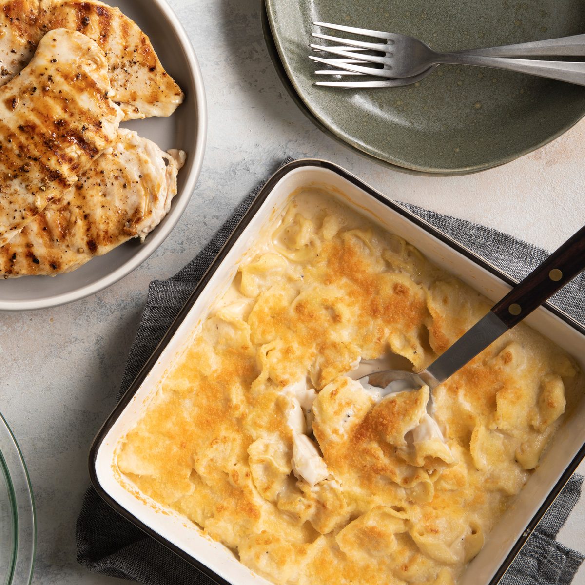 Copycat Olive Garden Asiago Tortelloni Alfredo