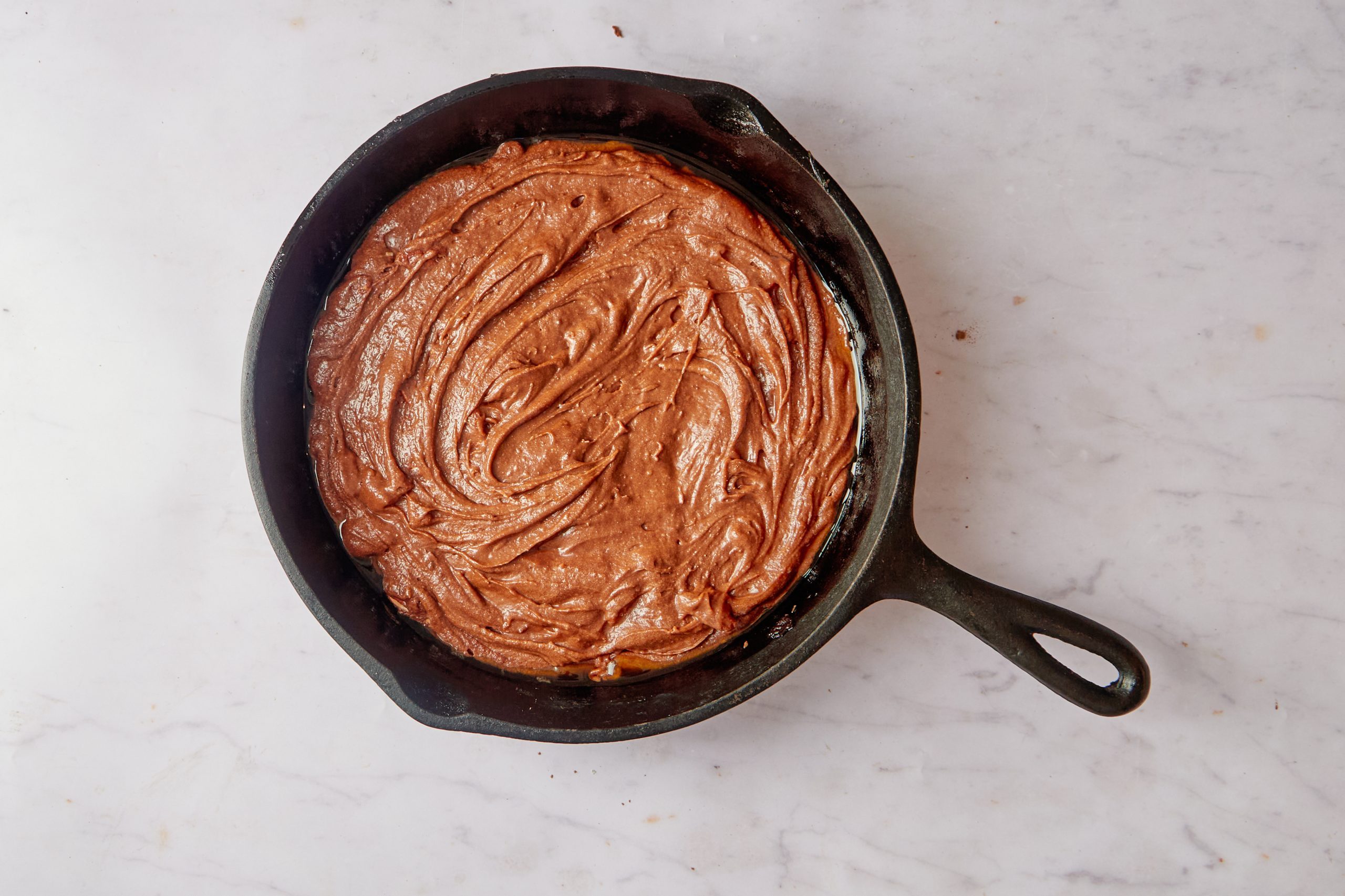 Bake the skillet brownies.