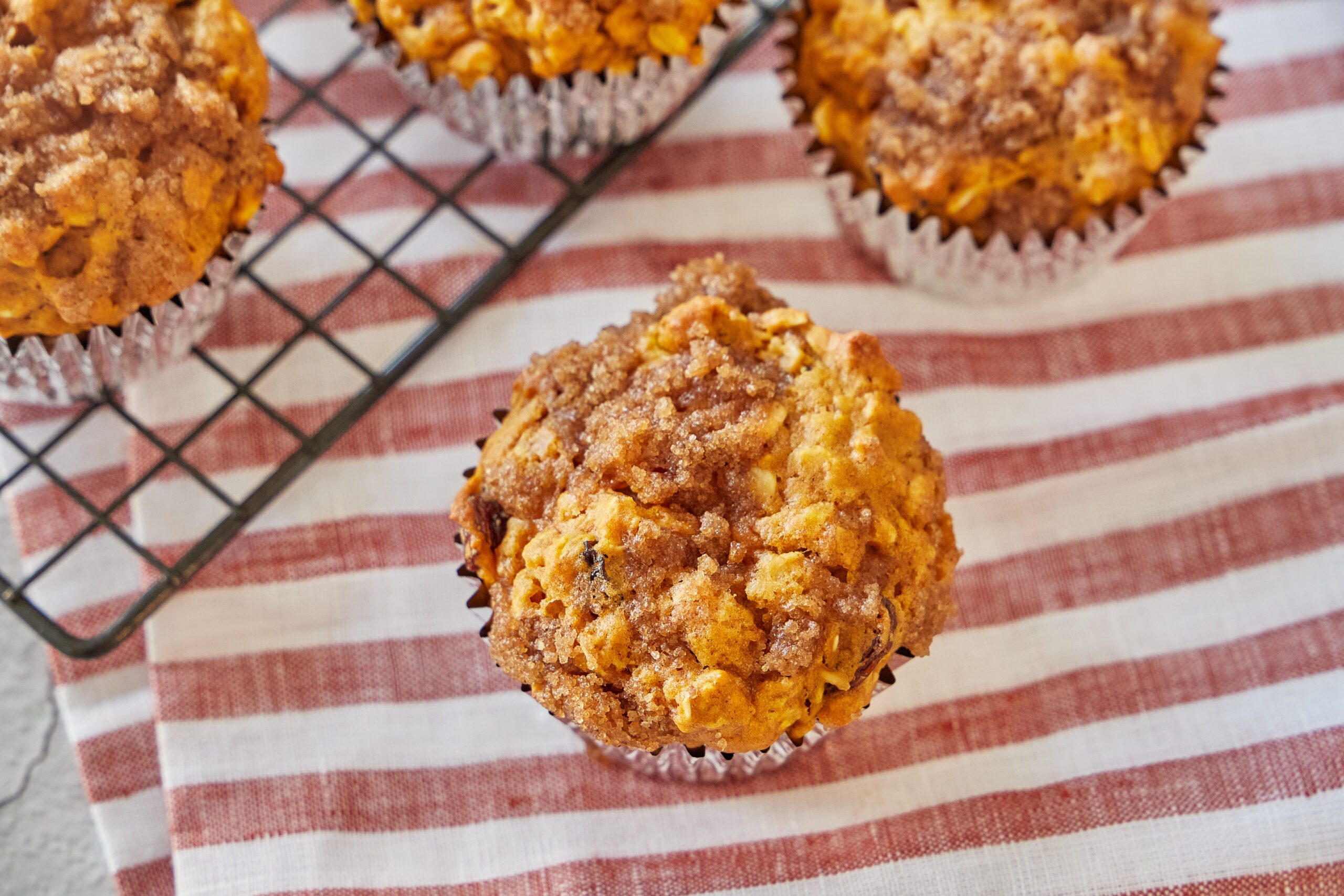 Pumpkin oatmeal muffins are a fall favorite.