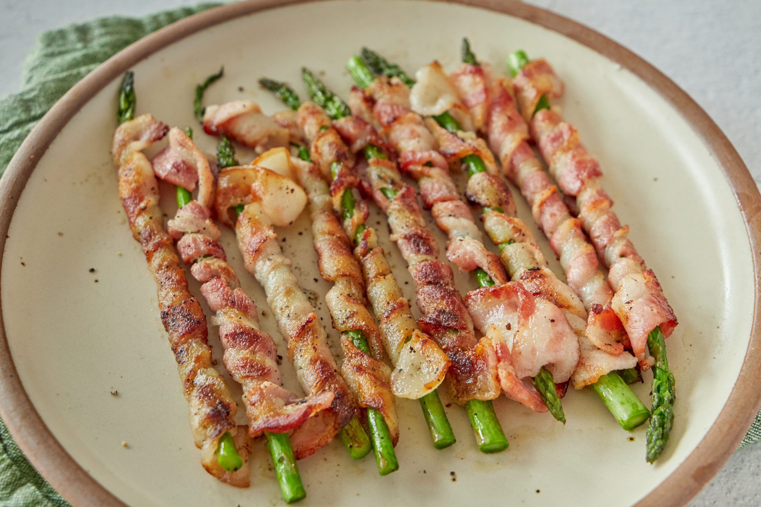 Bacon wrapped asparagus is a great side dish!