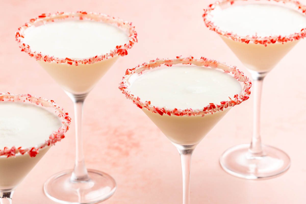 Taste of Home Peppermint Martini recipe photo of the finished martini.