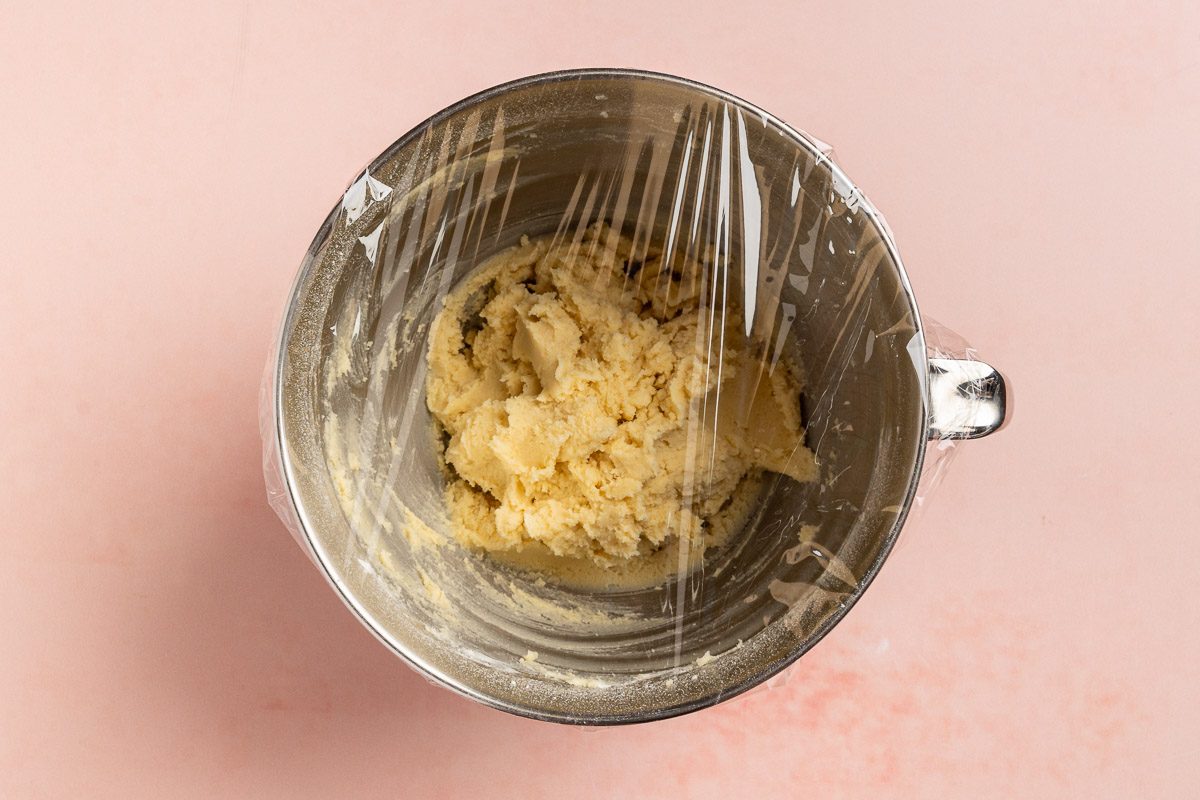 Taste of Home Shortbread Cookies with Jam recipe photo of the batter.