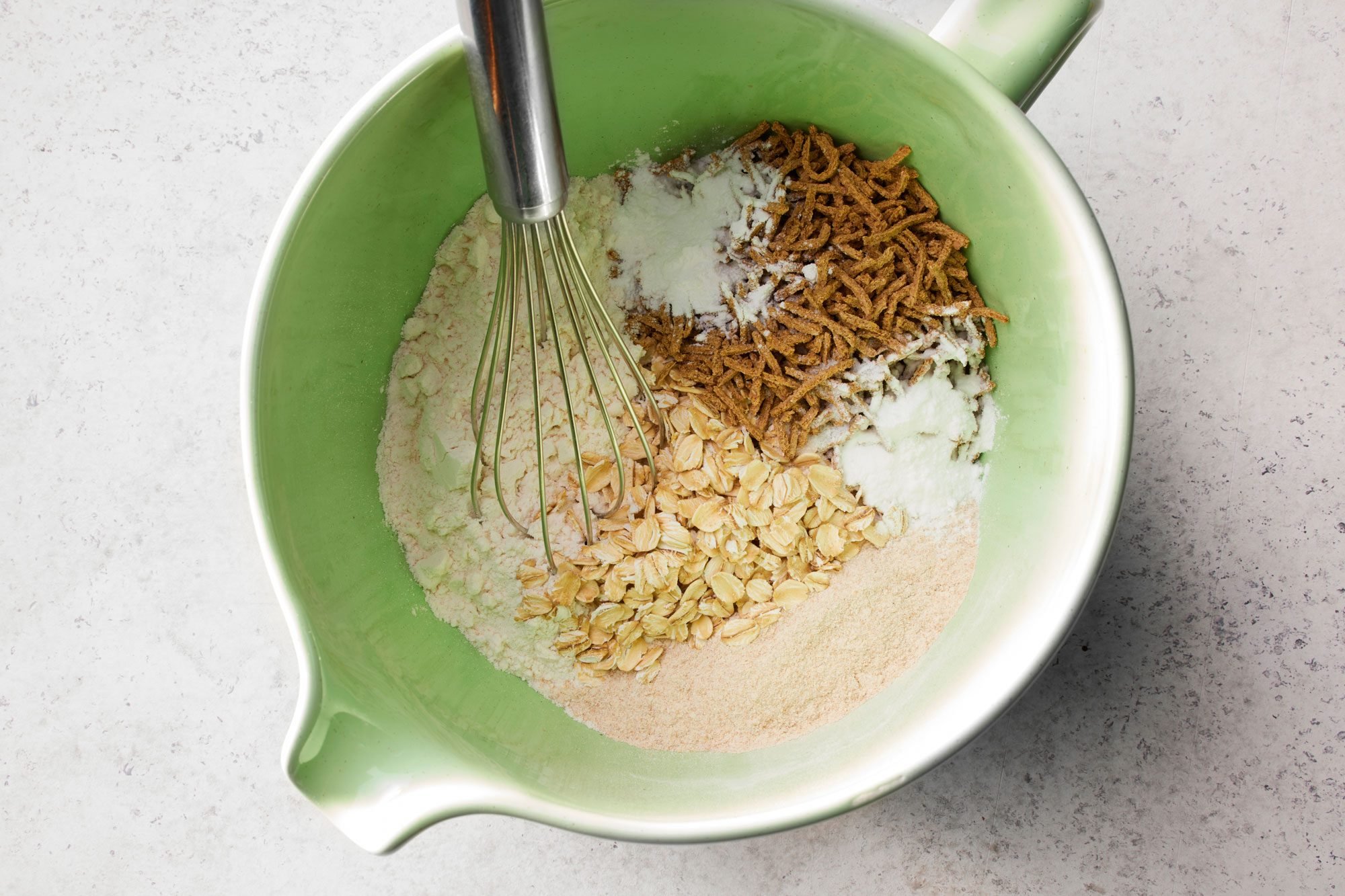 combine all the ingredients in the bowl.