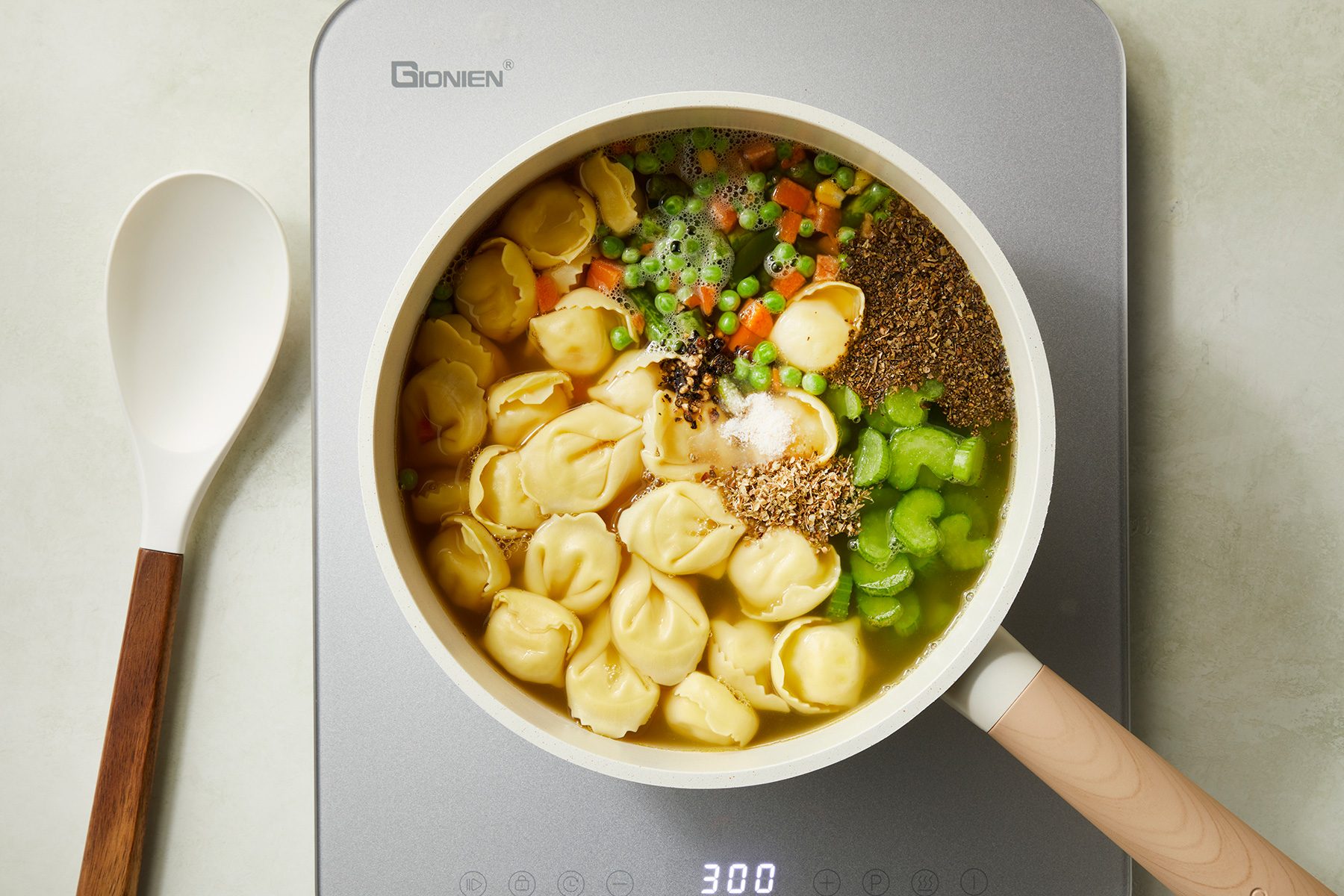 Reduce heat add remaining ingredients