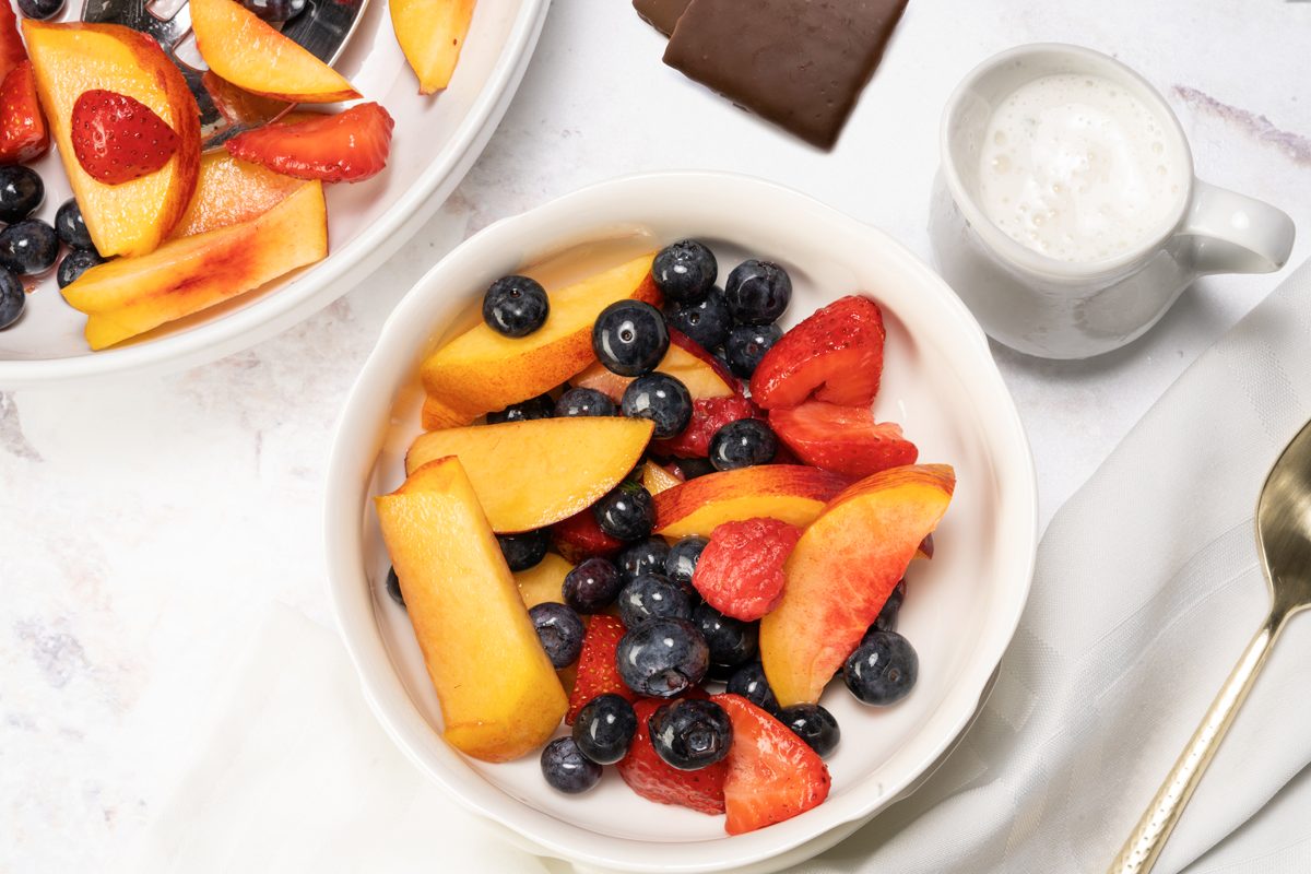 Fruit Dessert being served