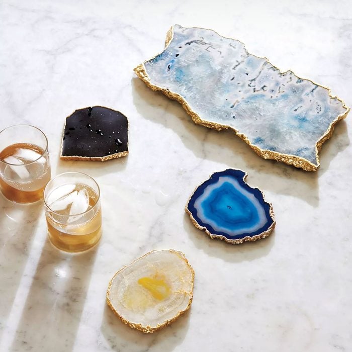 Gilded Agate Coaster