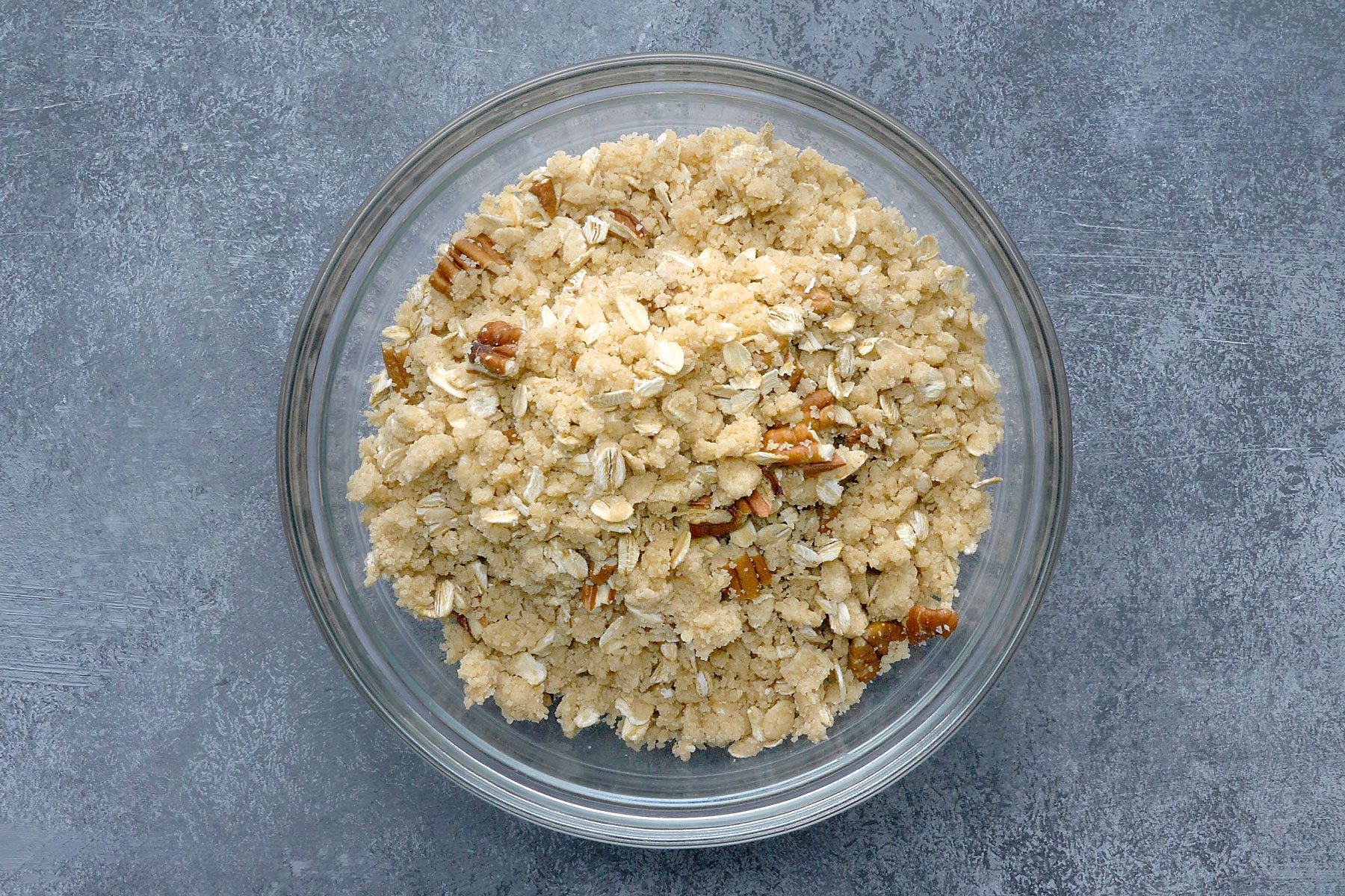 Butter, shortening and brown sugar in a large bowl.