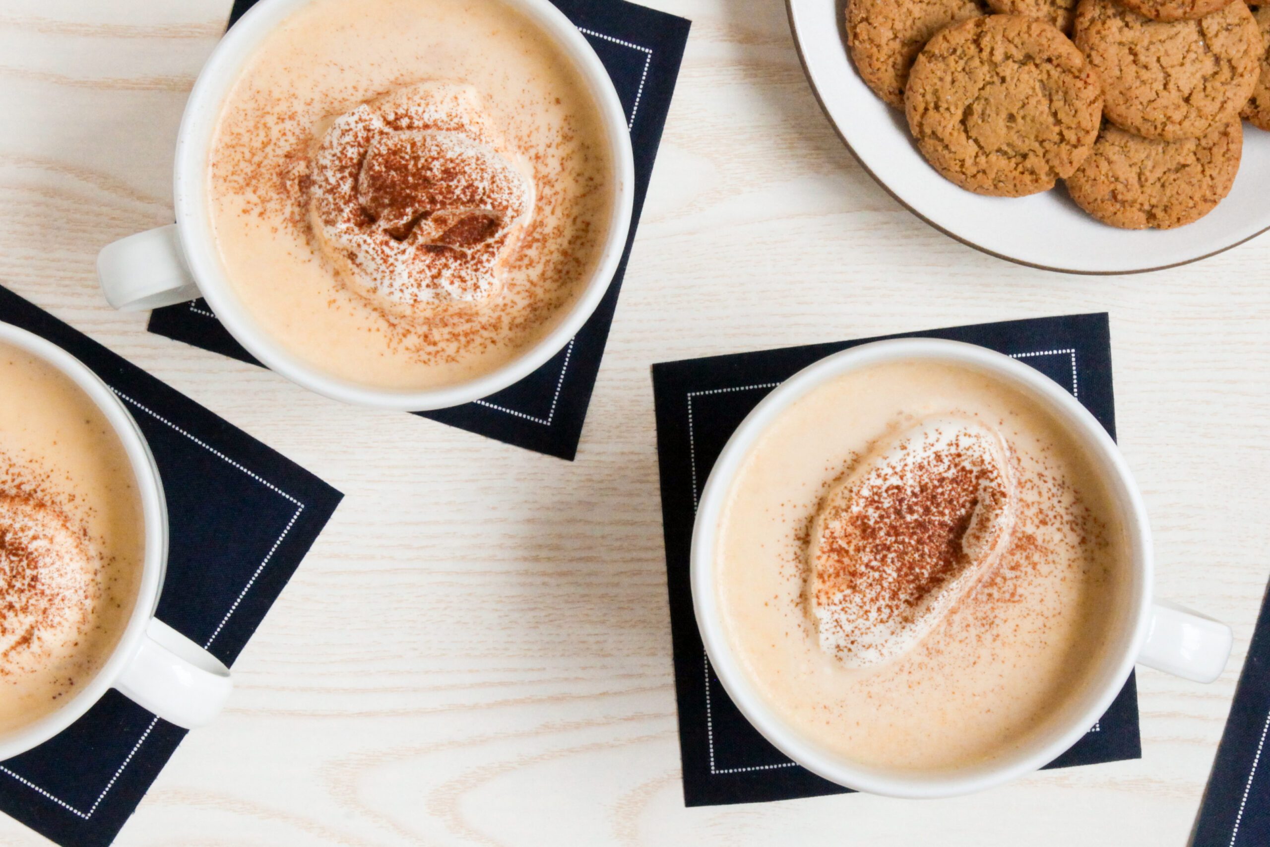 Pumpkin Spice Hot Chocolate with whipped cream