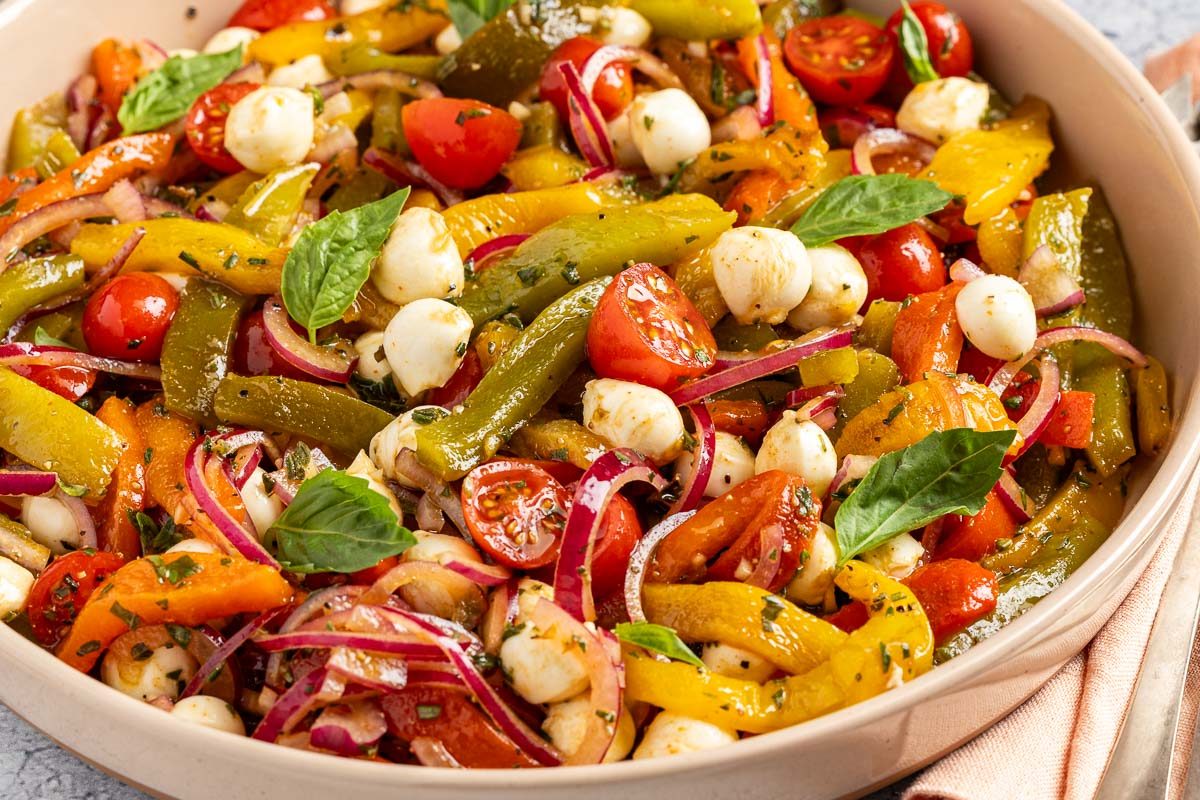 Taste of Home Roasted Pepper Salad photo of finished recipe.