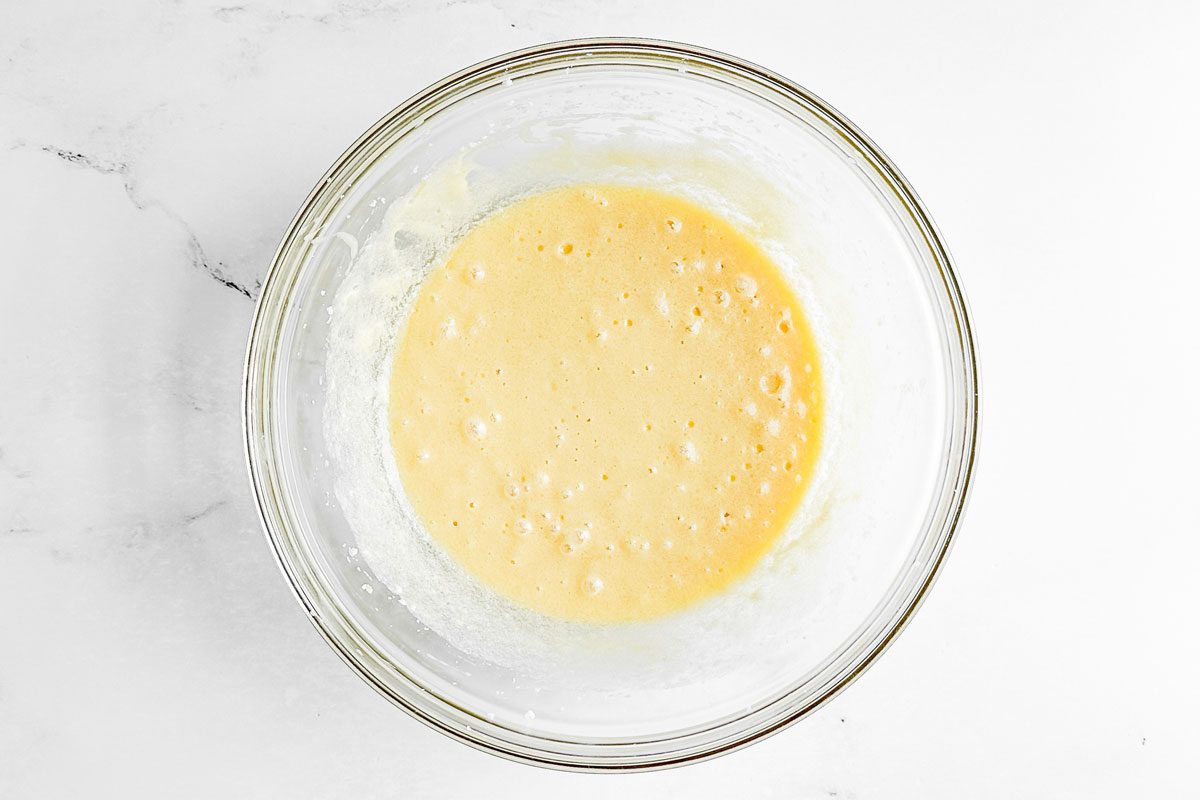 Ingredients for Taste of Home Sesame Cookies in a glass bowl