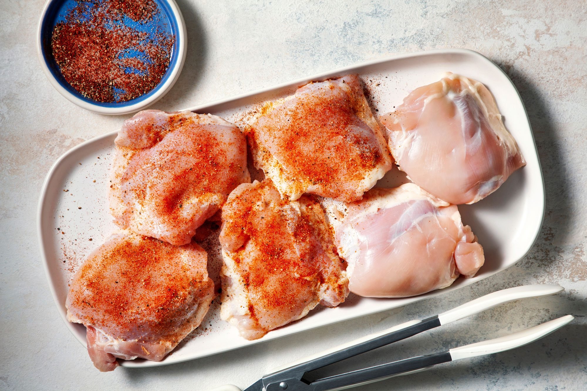 Sprinkle chicken with paprika mixture