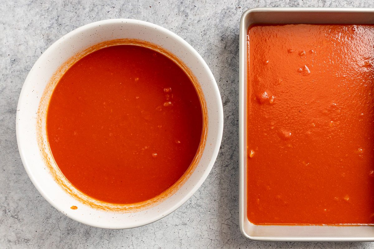 taste of Home Spinach Manicotti recipe photo of making the sauce base.