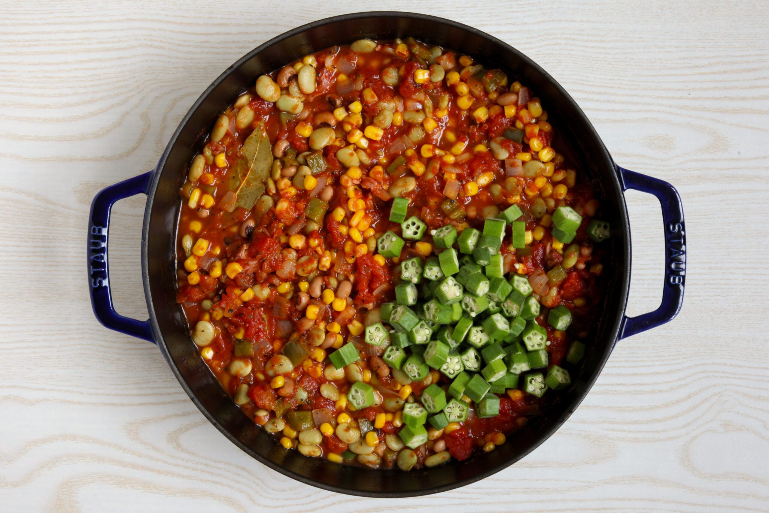 Adding okra to succotash