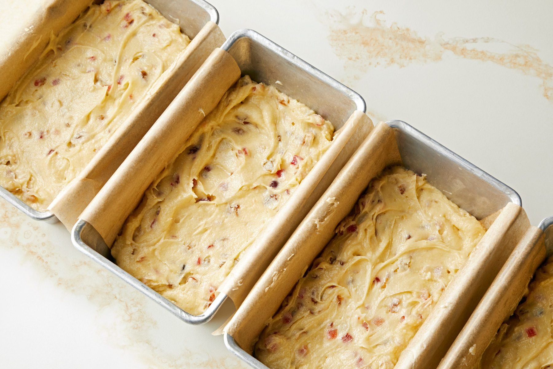 Portioning into pans