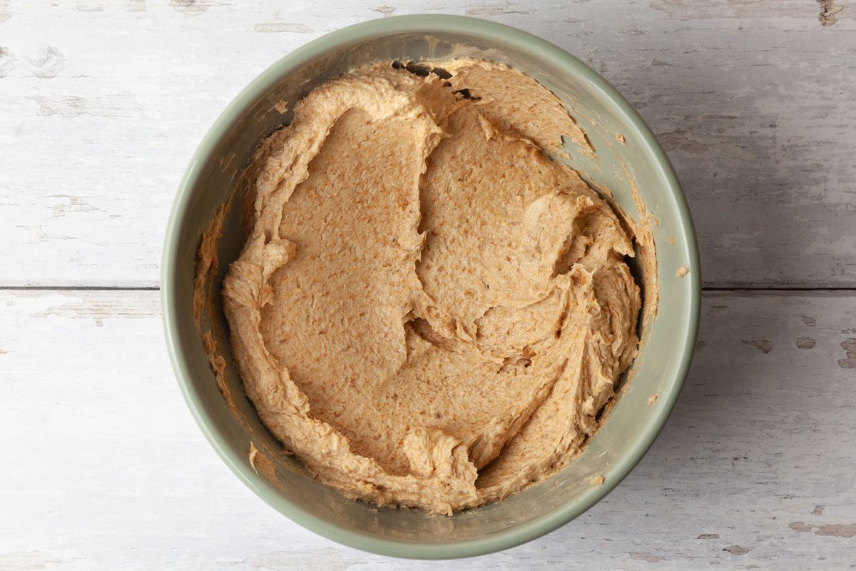 Step 4 of Taste of Home Biscoff Cake is to make the filling