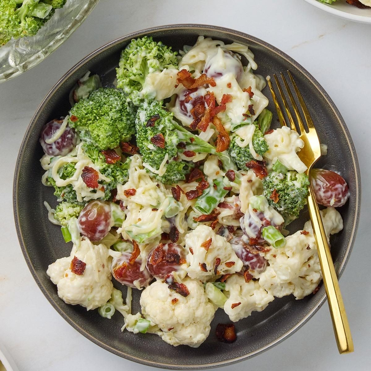 Cauliflower Broccoli Salad