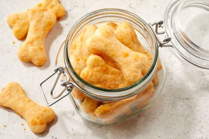 Cheese Dog Treats in a jar