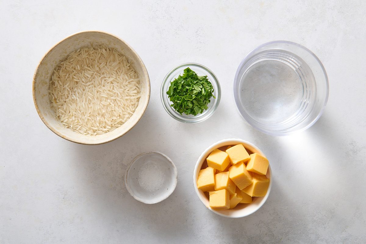 Cheesy Rice Ingredients
