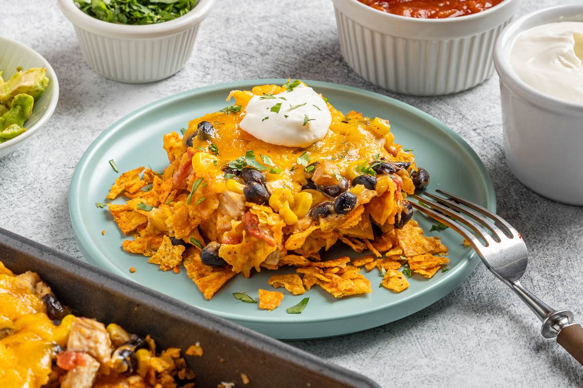 Taste of Home Chicken Doritos Casserole photo of the finished recipe.