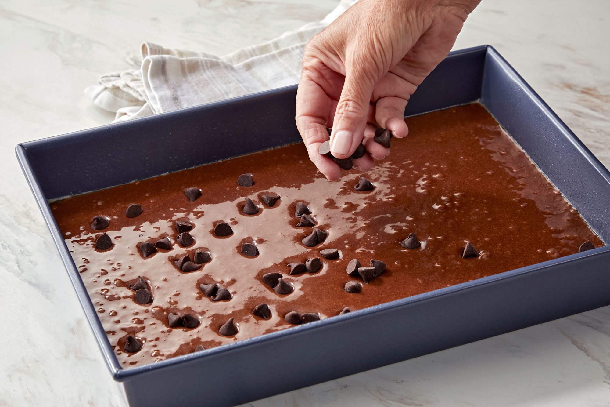 Sprinkle Dairy Free Brownies mixture with chocolate chips