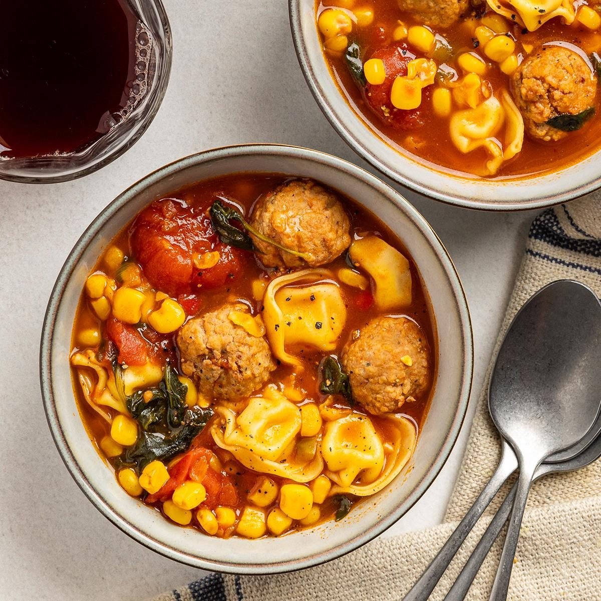 Meatball Tortellini Soup