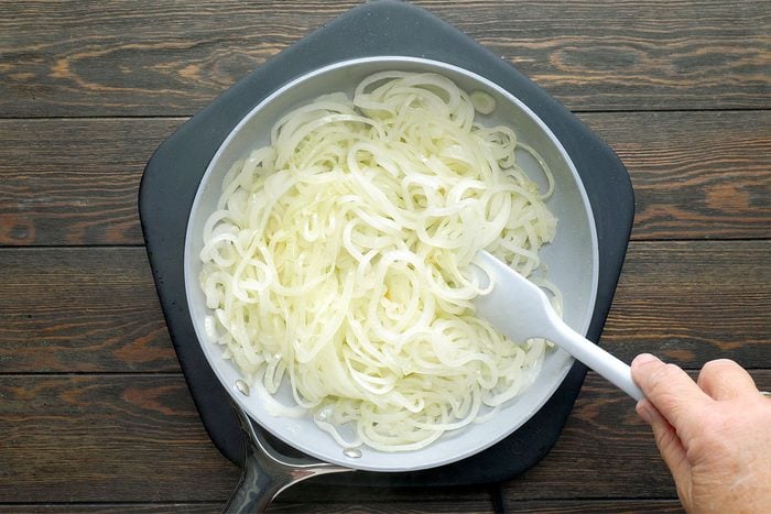 In A Large Skillet, Saute Onions In Butter Until Tender.